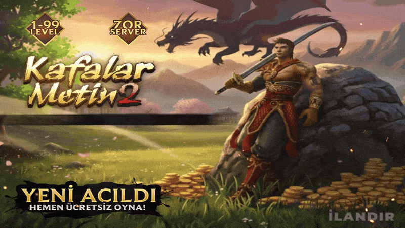 Metin2 PVP server giriş pop-up reklamı